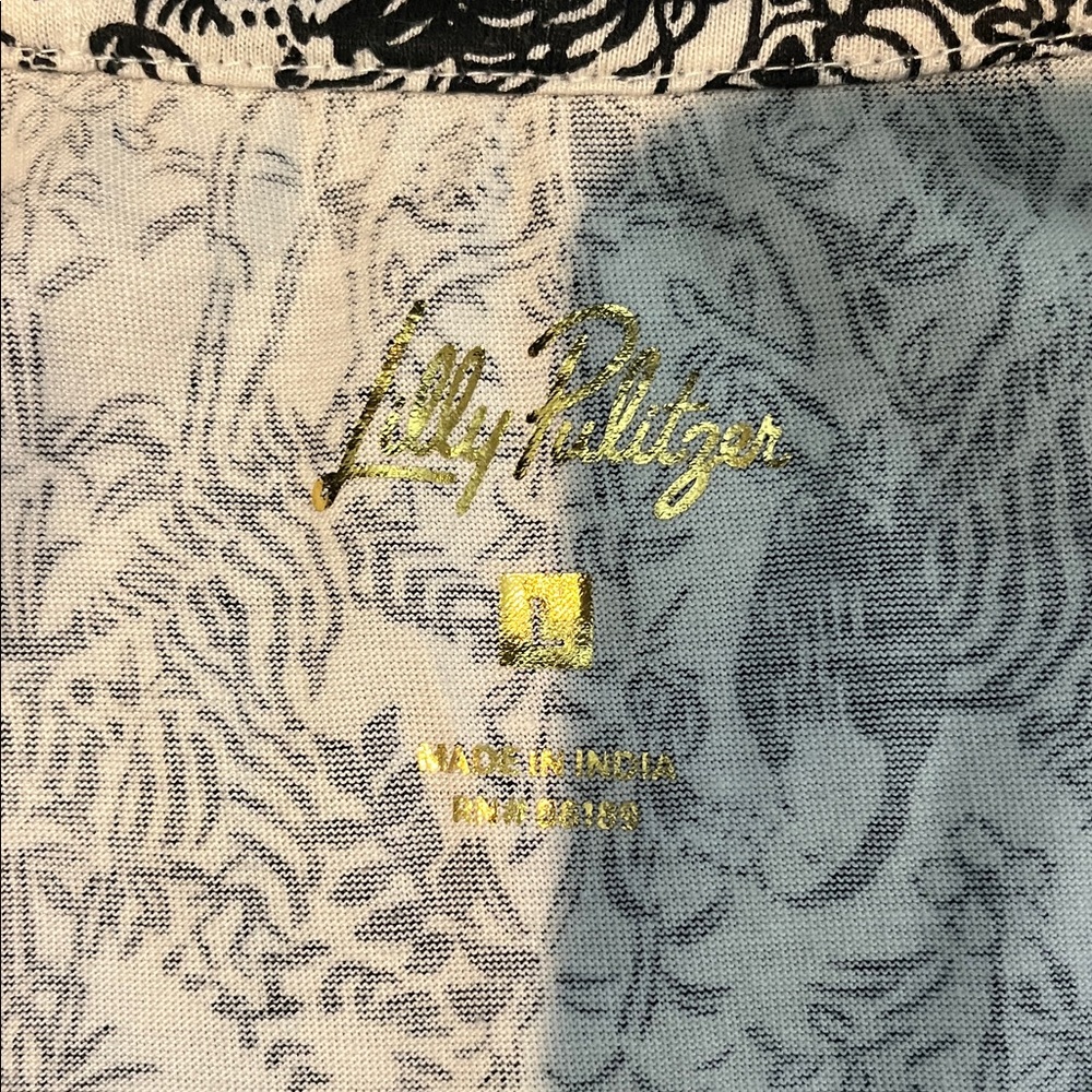 Lilly Pulitzer White & Black Animal Magnetism Print